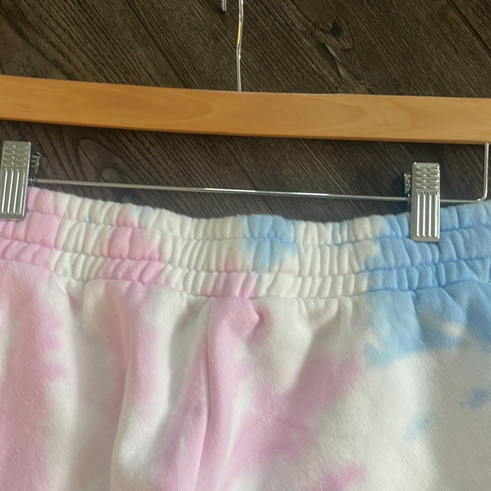 Pink and blue tie die joggers Small - Picture 6 of 7